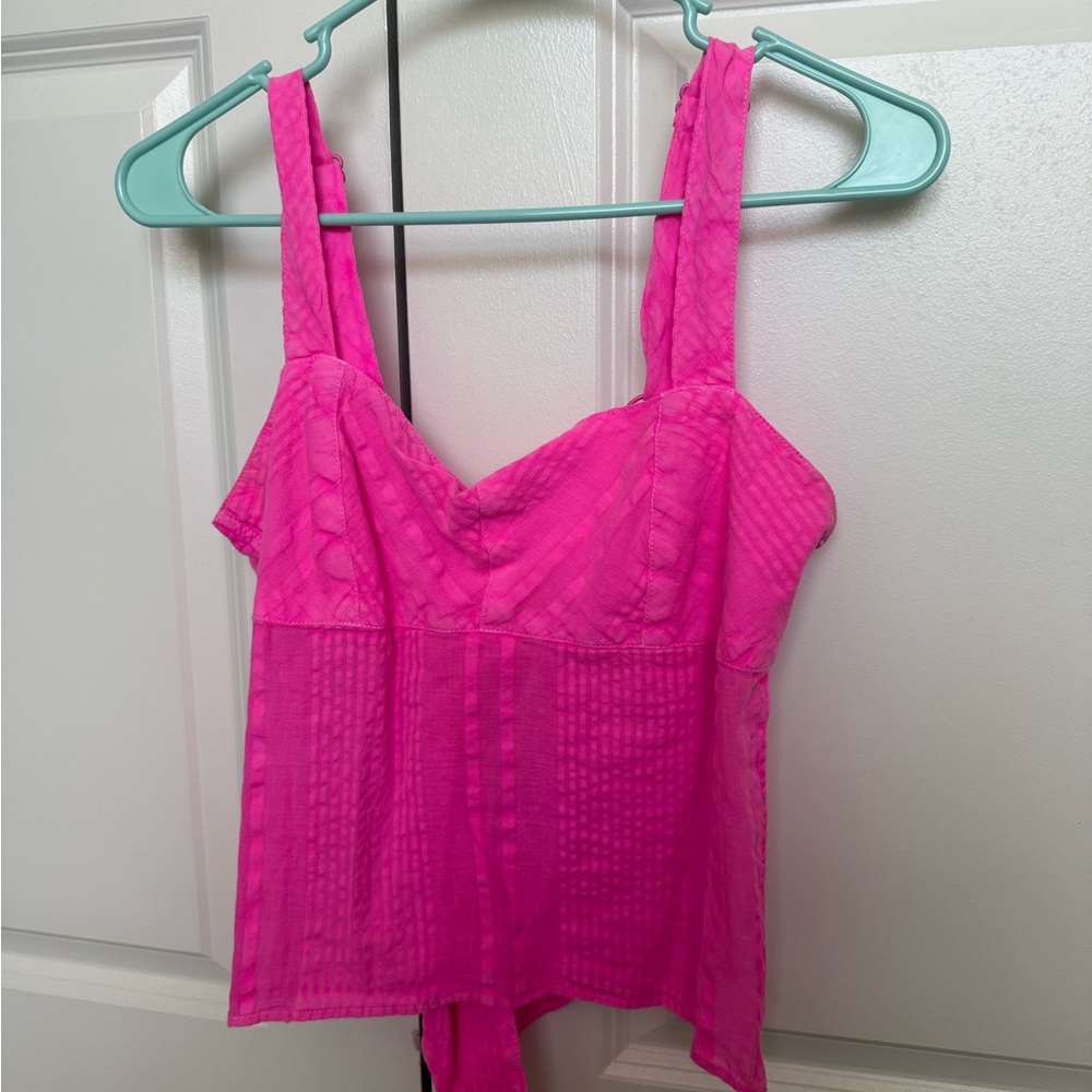Urban Outfitters Pink tie tank top